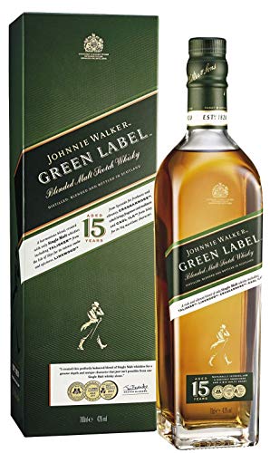 Johnnie Walker Green Label 15 Jahre, Blendet Whisky, 0,7l. von Drexler
