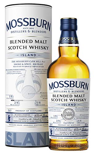 Mossburn Island | Smoke & Spice Cask Bill No.1 | Blended Malt Scotch Whisky | 0,7l. Flasche in Tube von Mossburn