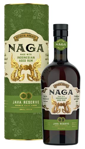 Naga Java Reserve | Double Cask Aged Small Batch | Batvia Arrak made with Indonesian Aged Rum | 0,7l. in Tube von Drexler