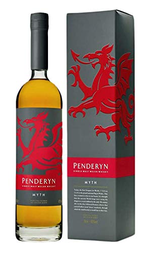Penderyn Myth | Singel Malt Welsh Whisky | 0,7l. Flasche in Geschenkpackung von Drexler