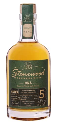 Stonewood Dra | Bavarian Single Malt Whisky | 0,35 l. Flasche in Tube von Drexler