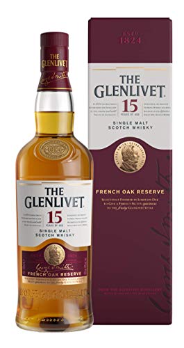 The Glenlivet 15 Jahre | French Oak Reserve | Speyside Single Malt Scotch Whisky | 0,7l. Flasche in Geschenkbox von Drexler