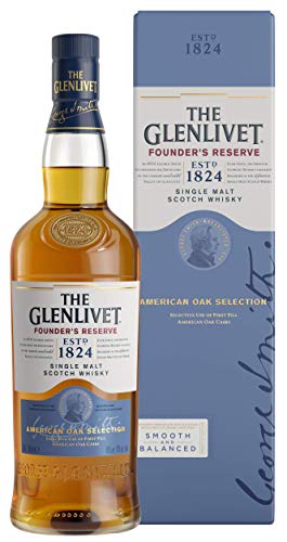 The Glenlivet Founders Reserve | American Oak Selection | Speyside Single Malt Scotch Whisky | 0,7l. Flasche in Geschenkpackung von Glenlivet