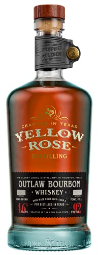 Yellow Rose | Outlaw Bourbon Whiskey aus Texas | 0,7l. Flasche von Drexler
