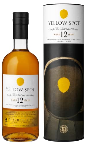 Yellow Spot | Single Pot Still Irish Whiskey | 12 Jahre | Von Mitchel & Son, Dublin | 0,7l. Flasche in Tube von Drexler