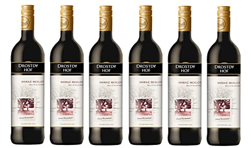 6x 0,75l - 2023er - Drostdy-Hof - Shiraz & Merlot - Western Cape W.O. - Südafrika - Rotwein trocken von Drostdy-Hof