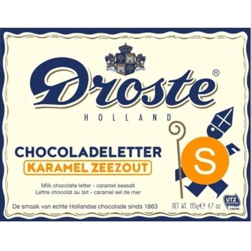 Droste - Buchstabe Vollmilchschokolade Karamell-Meersalz "S" - 135g von Droste