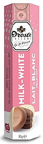 Droste - Schokoladenpastillen Milch-Weiß - 12x 85g Droste - Schokoladenpastillen Milch-Weiß - 12x 85g von Droste