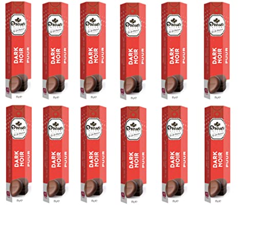 Droste Schokoladenpastillen pur - 12 Brötchen x 85 Gramm Droste Schokoladenpastillen pur - 12 Brötchen x 85 Gramm von Droste
