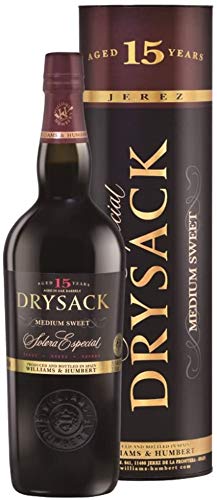 1 Flasche Drysack 15 JAhre Solera Especial Williams & Hubert in Geschenkverpackung 0,7l 20,5% vol. von Dry Sack