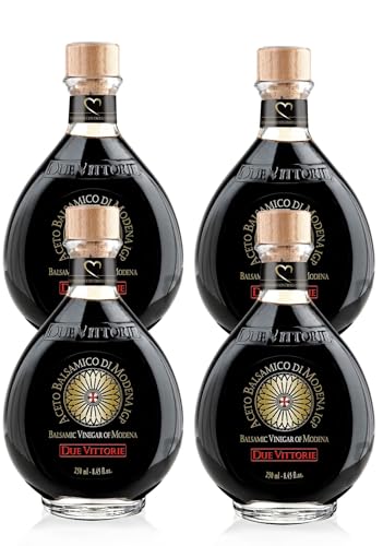 Due Vittorie Gold Balsamico-Essig aus Italien aus Balsamico importiert 250ml (Packung mit 4) von Due Vittorie