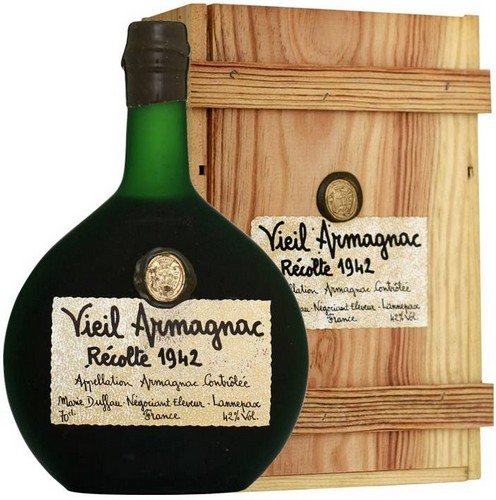 Marie Duffau Vieil Armagnac Récolte 1942 Jahrgangs-Armagnac 0,7l in Holzkiste von Duffau Armagnac