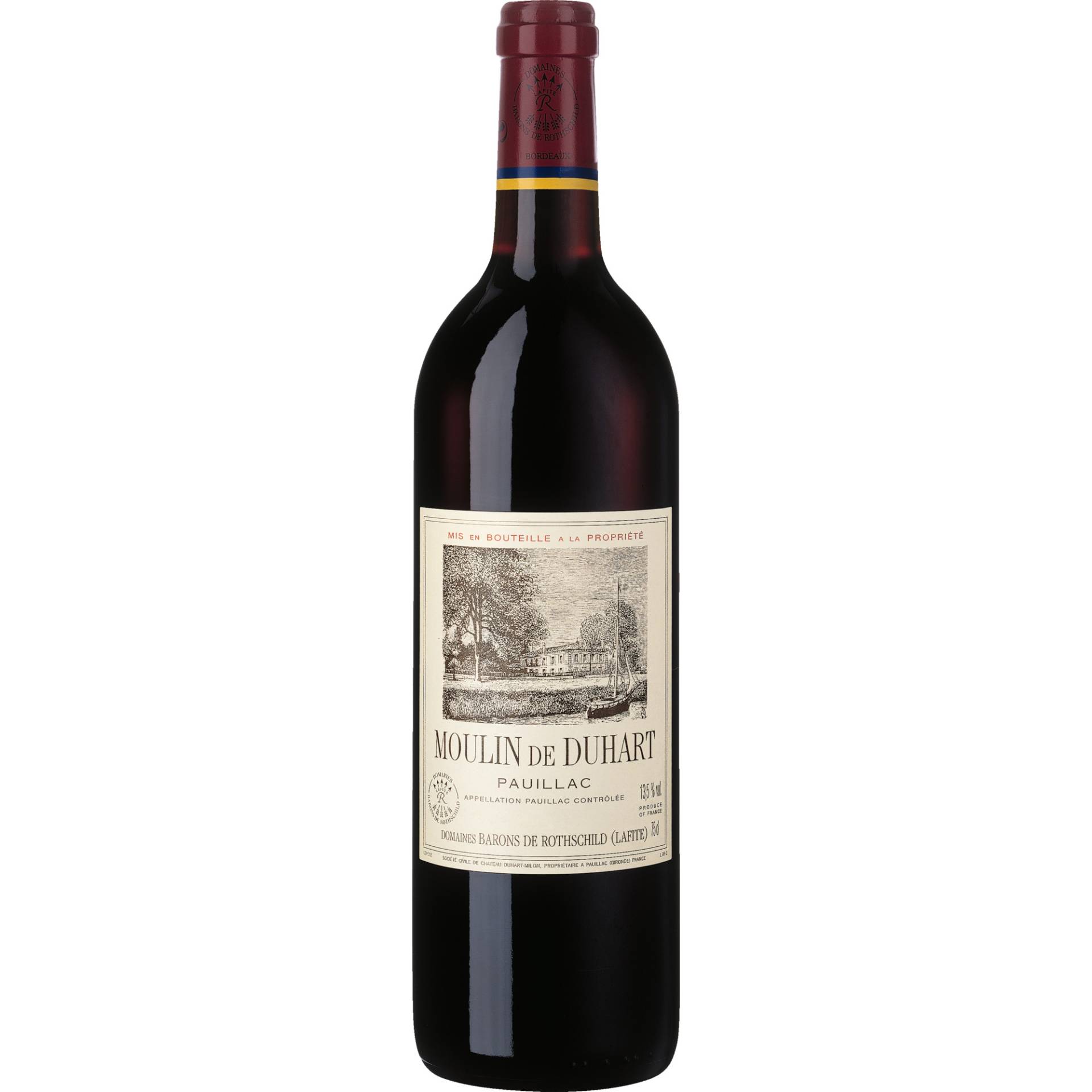 Moulin de Duhart, Pauillac AOP, Bordeaux, 2021, Rotwein Moulin de Duhart, Pauillac AOP, Bordeaux, 2021, Rotwein von Duhart Milon Rothschild,75008,Paris,Frankreich