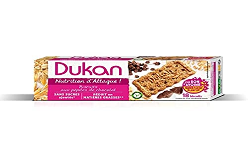 Dukan Diet Haferkleieke - Schokoladenstückchen (37g) 3er Packung von Dukan Diet