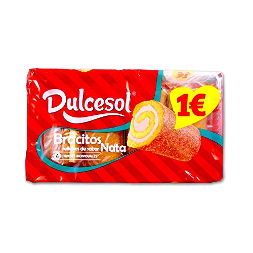 Dulcesol Bracitos gefüllt mit Sahnegeschmack - (4 Einheiten) - 250g von Dulcesol