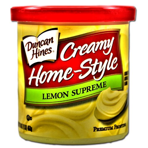 Duncan Hines Frosting Lemon Supreme, 1er Pack (1 x 453 g Packung) von Duncan Hines