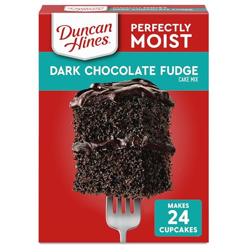 Duncan Hines Perfect Moist Dark Chocolate Fudge Cake Mix 432g (3 Stück) von Duncan Hines