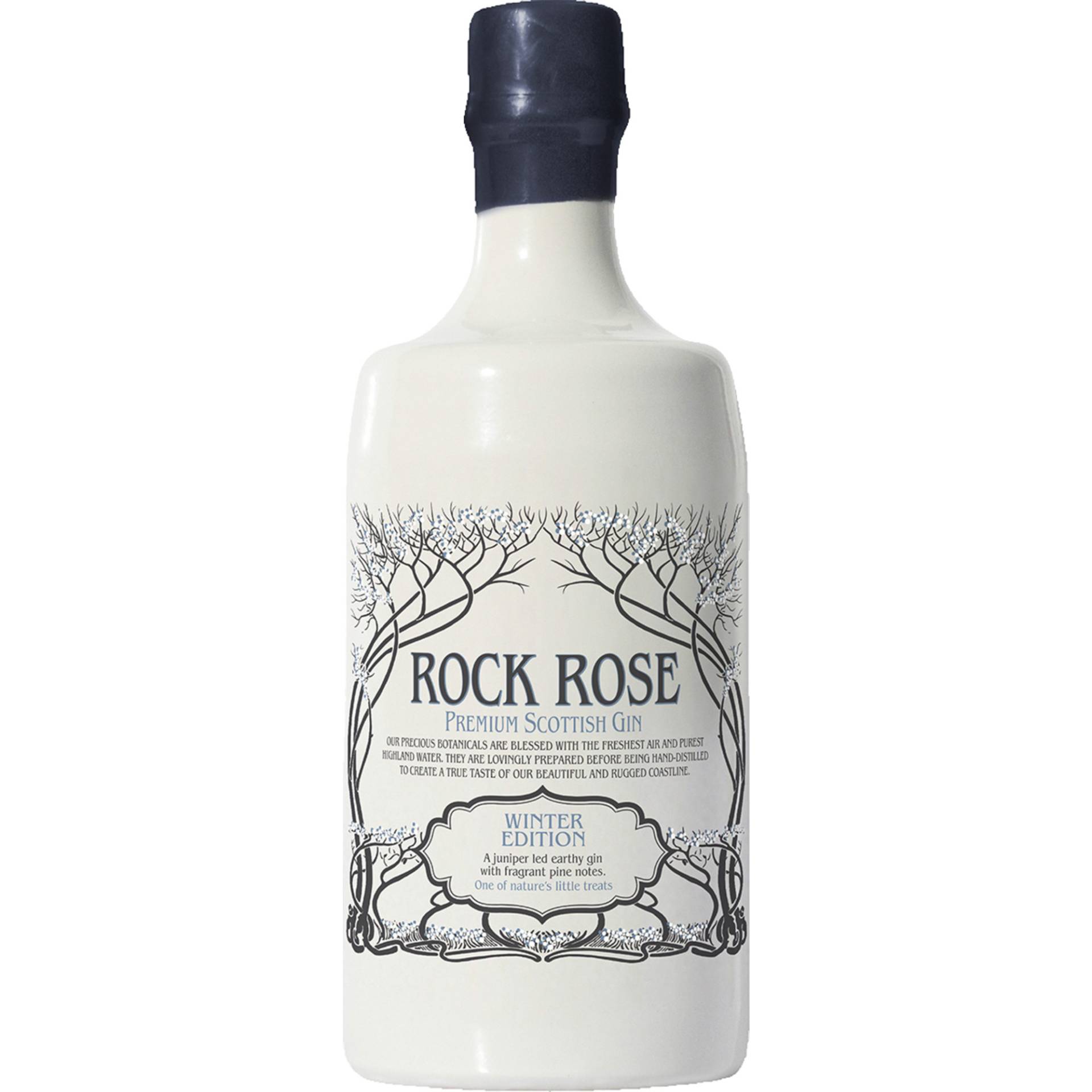 Rock Rose Premium Scottish Gin, Winter Edition, 41,5%, 0,7 L, Schottland, Spirituosen von Dunnet Bay Distillers Ltd. ,   GB KW14 8YD Thurso