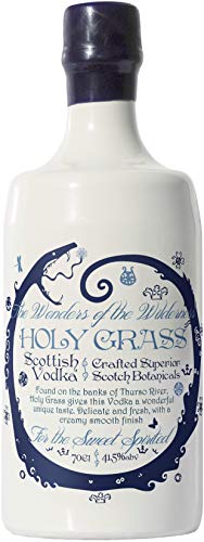Holy Grass Vodka 70cl | 41,5% Vol. | Frisch und Mild | Preisgekrönt | Handgefertigt in Schottland von Holy Grass