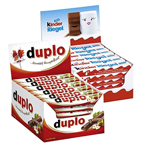 Duplo Fererro 40er (Inhalt: 40 x 1) und Kinder - Riegel 36 (Inhalt: 36 x 1) von Ruoyijp