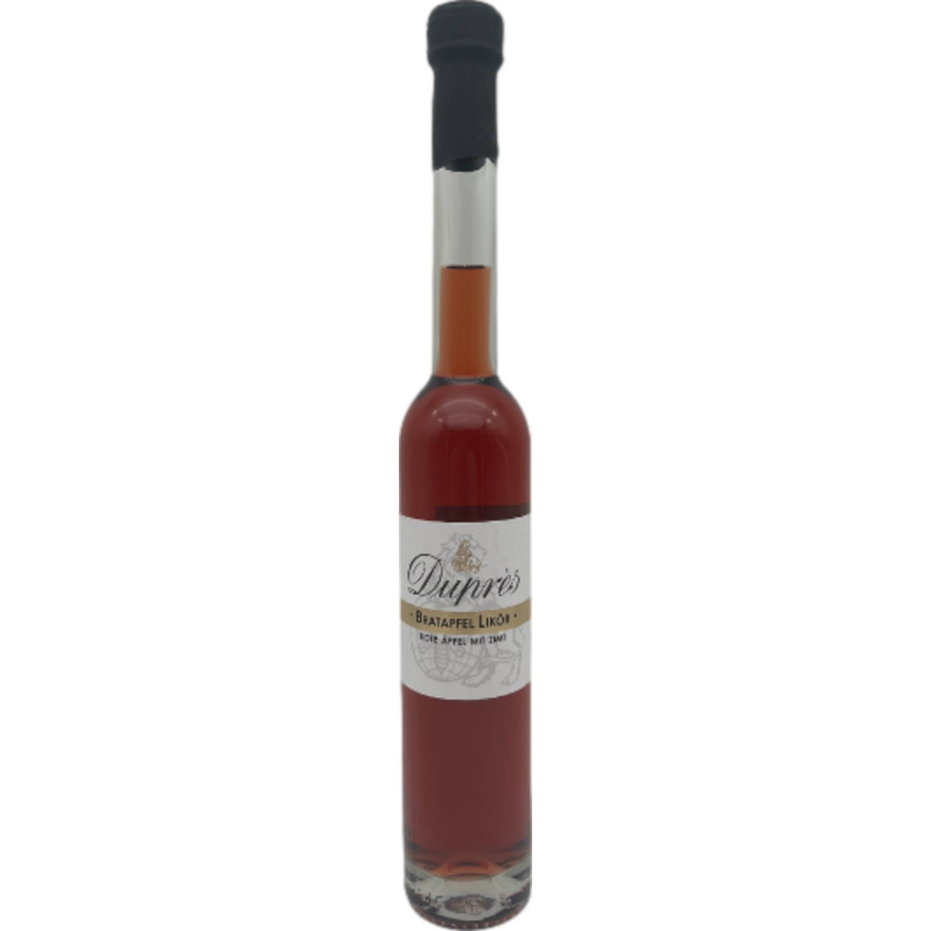 Duprès Bratapfel Likör, Deutschland, 0,35 L, 18% Vol., Spirituosen Duprès Bratapfel Likör, Deutschland, 0,35 L, 18% Vol., Spirituosen von Duprès KG, Marktstr. 1, 31535 Neustadt