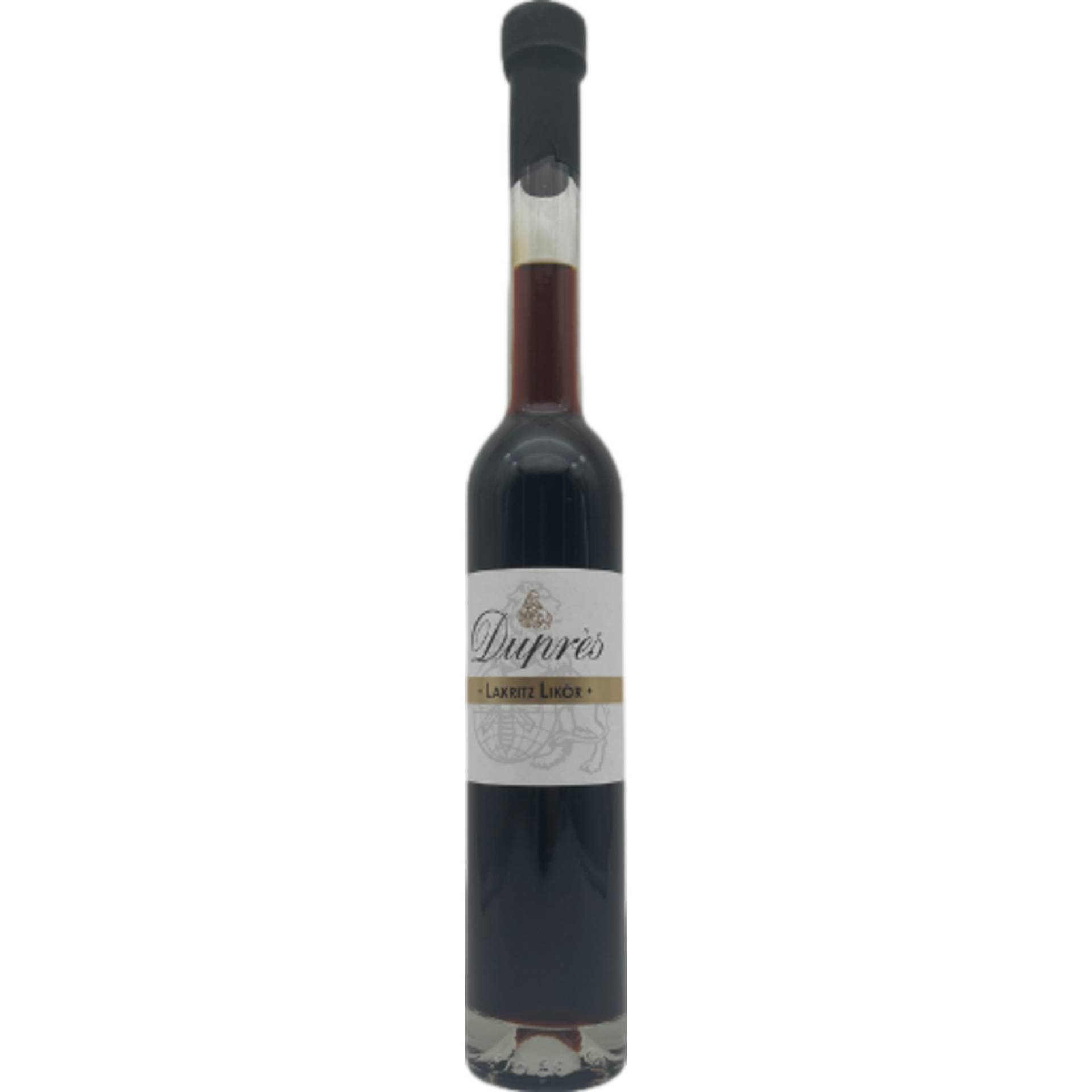 Duprès Lakritz Likör, Deutschland, 0,35 L, 20% Vol., Spirituosen Duprès Lakritz Likör, Deutschland, 0,35 L, 20% Vol., Spirituosen von Duprès KG, Marktstr. 1, 31535 Neustadt