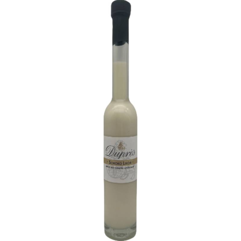 Duprès Weiß Schoko Likör, Deutschland, 0,35 L, 15% Vol., Spirituosen von Duprès KG, Marktstr. 1, 31535 Neustadt
