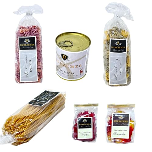 Durbacher Feine Kost - Paket mit Pasta, Wild-Topf und Fruchtgummi von Durbacher