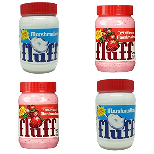 Durkee Marshmallow Fluff 4 Pack - 2 x Original Vanilla - 2 x Strawberry … von Durkee