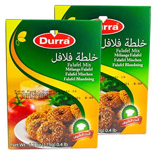 Durra - Arabische Falafelmischung - Vegan vegetarische Falafel-Fertigmischung orientalisch im 2er Set á 175 g von Durra