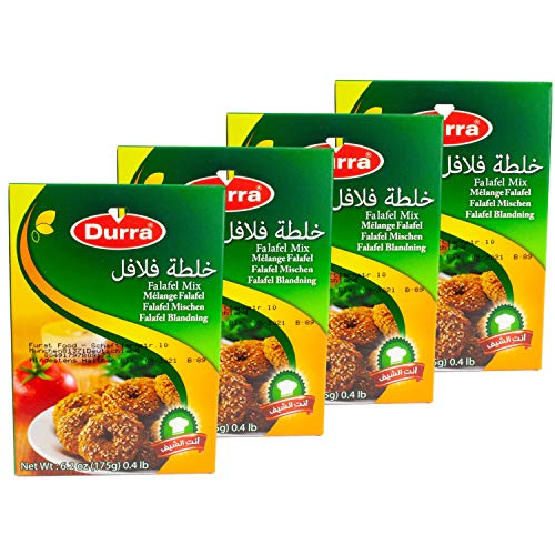 Durra - Arabische Falafelmischung - Vegan vegetarische Falafel-Fertigmischung orientalisch im 4er Set á 175 g von Durra