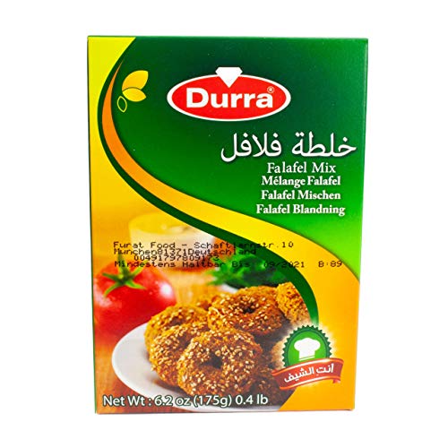 Durra - Arabische Falafelmischung - Vegan vegetarische Falafel-Fertigmischung orientalisch in 175 g Packung von Durra