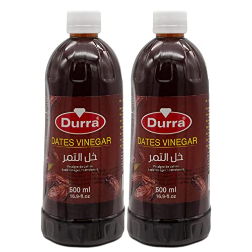 Durra - Dattelessig ideal zur Verfeinerung von Salaten, Dips und Soßen - Dattel Essig im 2er Set á 500 ml Glasflasche Durra - Dattelessig ideal zur Verfeinerung von Salaten, Dips und Soßen - Dattel Essig im 2er Set á 500 ml Glasflasche von Durra
