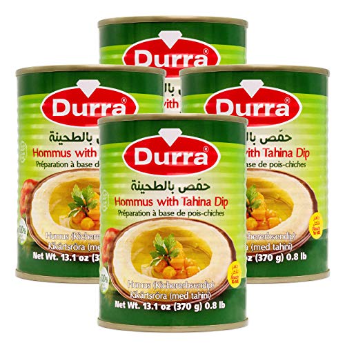 Durra - Hummus bi Tahina - Arabisches Kichererbsenpüree im 4er Set à 370 g von Durra