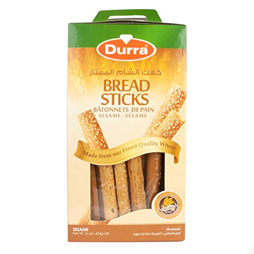 Durra - Kaak Knusprige arabische Sesambrotsticks - Orientalische Sesam Sticks in 454 g Packung von Durra