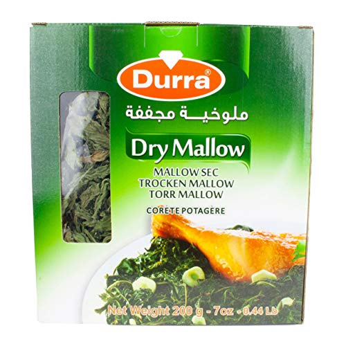 Durra - Molokhia getrocknete Muskraut-Blätter - Ägyptischer Spinat in 200 g Packung von Durra