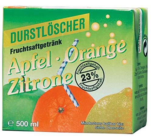 Durstlöscher Apfel Orange Zitrone fruchtig 500ml 48er Pack von Durstlöscher
