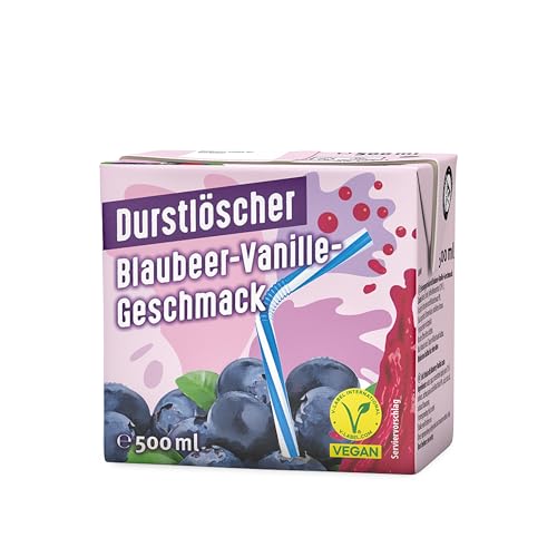 Durstlöscher Blaubeer-Vanille: Erfrischungsgetränk mit Blaubeer-Vanille-Geschmack, Pfandfreies Trinkpäckchen, Vegan, Fruchtsaftgetränk ohne Kohlensäure, Ideal Für Unterwegs & Zuhause, 12 x 500 ml Durstlöscher Blaubeer-Vanille: Erfrischungsgetränk mit Blaubeer-Vanille-Geschmack, Pfandfreies Trinkpäckchen, Vegan, Fruchtsaftgetränk ohne Kohlensäure, Ideal Für Unterwegs & Zuhause, 12 x 500 ml von Durstlöscher