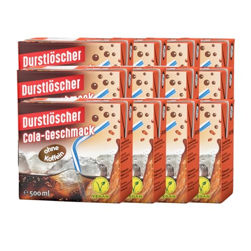 Durstlöscher Cola aromatischer Drink koffeinfrei 500ml 12er Pack von Durstlöscher