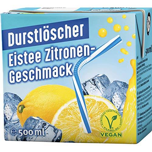 Durstlöscher Eistee Zitrone Fruchtsaftgetränk 500ml 48er Pack von Durstlöscher