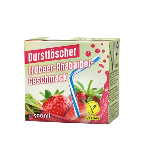 Durstlöscher Erdbeer-Rhabarber: Erfrischungsgetränk mit Erdbeer-Rhabarber-Geschmack, Pfandfreies Trinkpäckchen, Vegan, Fruchtiges Getränk ohne Kohlensäure, Ideal Für Unterwegs & Zuhause, 24 x 500 ml Durstlöscher Erdbeer-Rhabarber: Erfrischungsgetränk mit Erdbeer-Rhabarber-Geschmack, Pfandfreies Trinkpäckchen, Vegan, Fruchtiges Getränk ohne Kohlensäure, Ideal Für Unterwegs & Zuhause, 24 x 500 ml von Durstlöscher