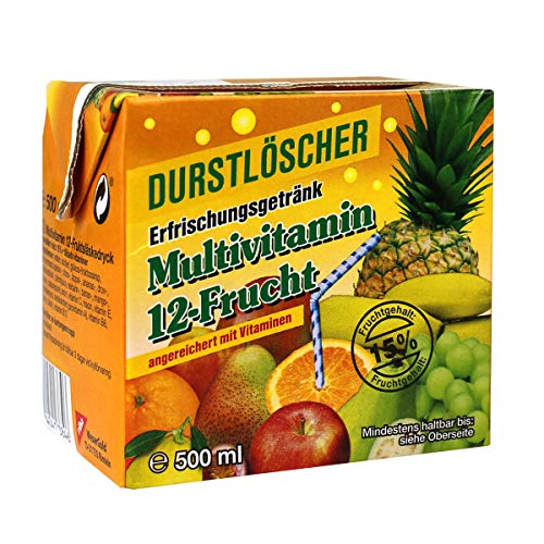 Durstlöscher Multivitamin Fruchtsaftgetränk 500ml 24er Pack von Durstlöscher