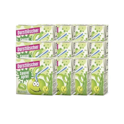 Durstlöscher Saurer Apfel erfrischender Genuss 500ml 12er Pack von Durstlöscher