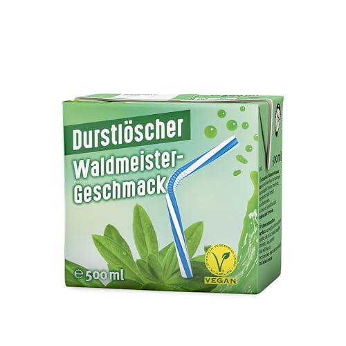 Durstlöscher Waldmeister: Erfrischungsgetränk aus Fruchtsaftkonzentrat, Pfandfreies Trinkpäckchen, Vegan, Fruchtsaftgetränk ohne Kohlensäure, Ideal Für Unterwegs & Zuhause, 12 x 500 ml von Durstlöscher