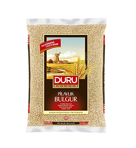 Coarse Size 3 Bulgur 2500g, Weizenbeeren, 100% natürlich und zertifiziert, Hohe Ballaststoffe und Eiweiß, Nicht gentechnisch verändert Ideal für vegane Rezepte, Besser als Reis Weizengrütze grob 2,5 kg von Duru