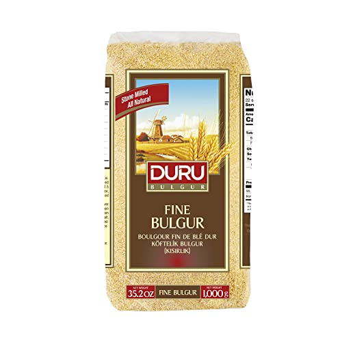Duru HARTWEIZENGRÜTZE FEIN Bulgur, Weizenbeeren, 1000g, 100% natürlich und zertifiziert, Hohe Ballaststoffe und Eiweiß, Nicht gentechnisch verändert von Duru Bulgur