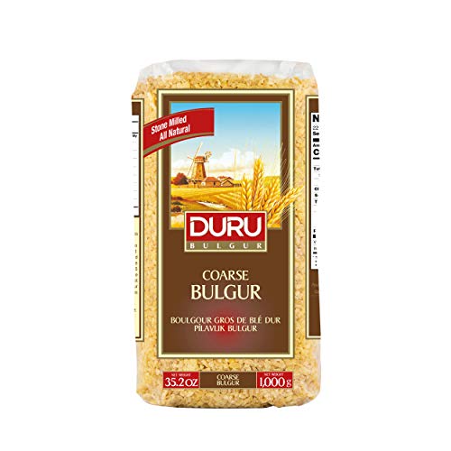 Duru Coarse Bulgur, 1000g, Weizenbeeren, 100% natürlich und zertifiziert, Hohe Ballaststoffe und Eiweiß, Nicht gentechnisch verändert, Ideal für vegane Rezepte, Besser als Reis von Duru