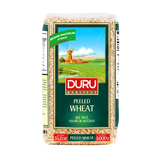 Duru Geschälter Weizen, 35.2oz (1000 g), 100% Natürlich und Zertifiziert, Hohe Ballaststoffe und Eiweiß, Nicht gentechnisch verändert, Ideal für vegane Rezepte, Besser als ReisGeschälter Weizen von Duru