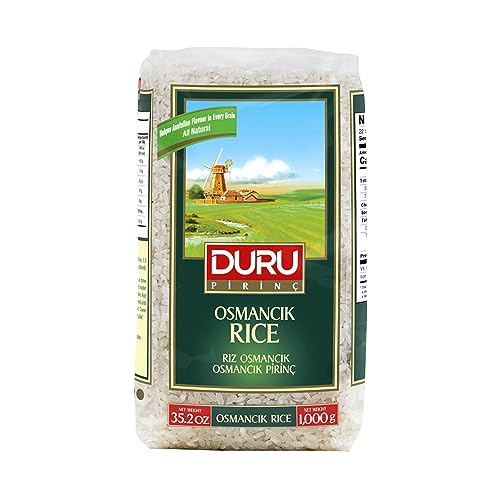 Duru Osmancik-Reis, 35.2oz (1000g), 100% natürlich und zertifiziert, Nicht gentechnisch verändert, Ideal für vegane Rezepte,Glutenfrei. von Duru