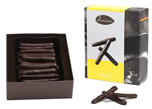 Duva Premium kandierte Zitronen überzogen mit Schokolade, Schokoladenzitronetten mit belgischer dunkler Schokolade 200g von Duva